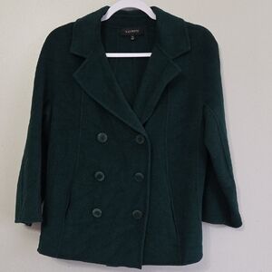 Talbots Women's Deep Green Pea Coat